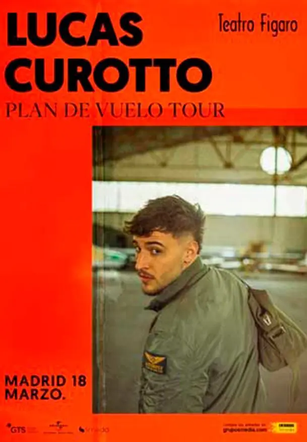 Cartel de Plan de vuelo Tour - Lucas Curotto