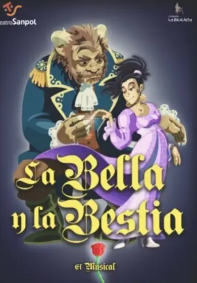 Cartel de La Bella y la Bestia, el musical - La Bicicleta