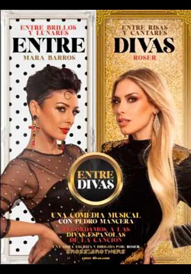 Cartel de Entre divas