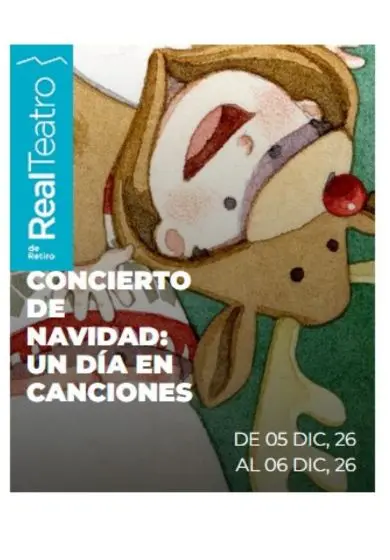 Cartel de Concierto de Navidad del Real Teatro de Retiro: Un día en canciones