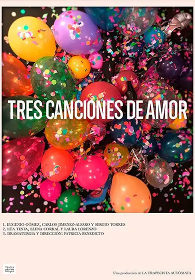 Cartel de Tres canciones de amor