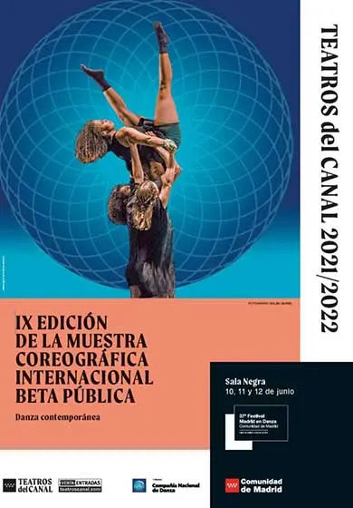 Cartel de IX Edición de la Muestra Coreográfica Internacional Beta Pública