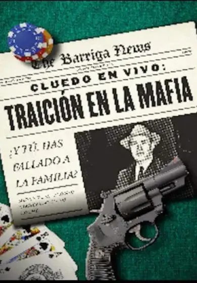 Cartel de Cluedo en vivo: Traición en la mafia