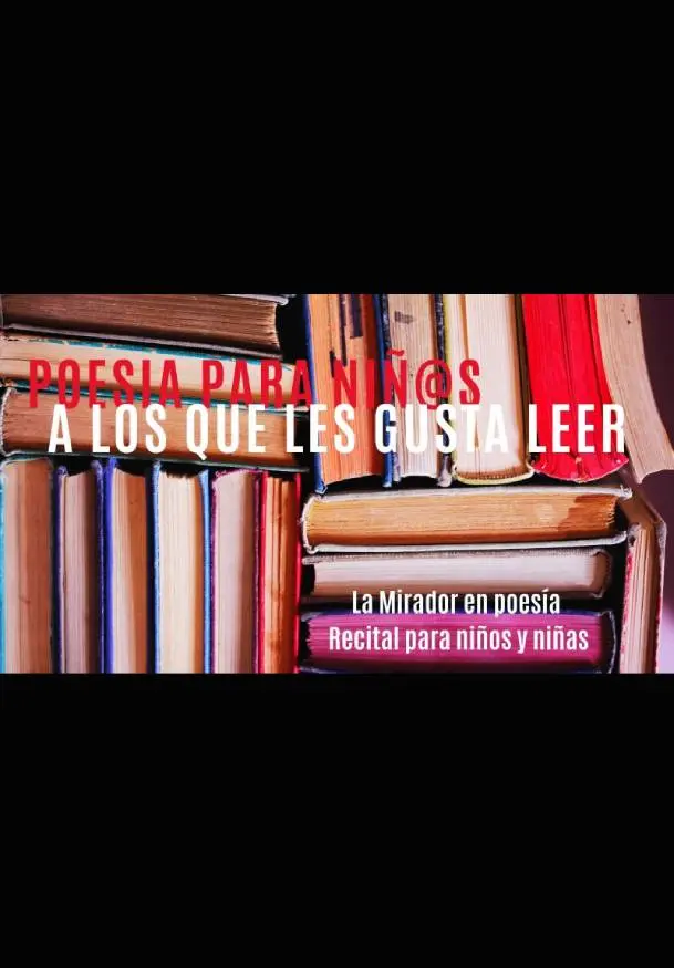 Cartel de Poesía para niñ@s a los que les gusta leer