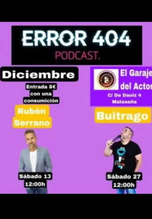 Cartel de Error 404 - Podcast