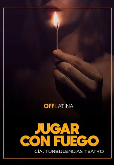 Cartel de Jugar con fuego - Strindberg