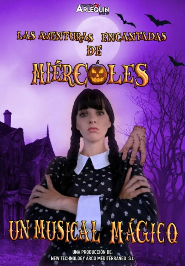 Cartel de Las aventuras encantadas de Miércoles