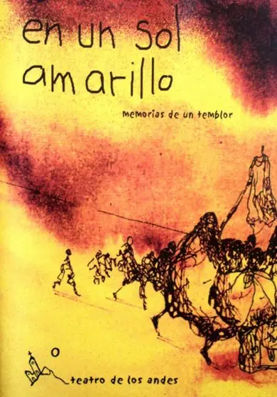Cartel de En un sol amarillo. Memorias de un temblor