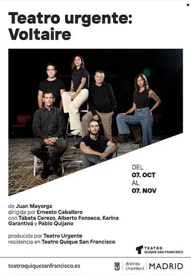 Cartel de TEATRO URGENTE: Voltaire