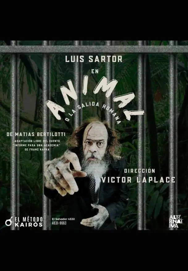 Cartel de Animal o la salida humana