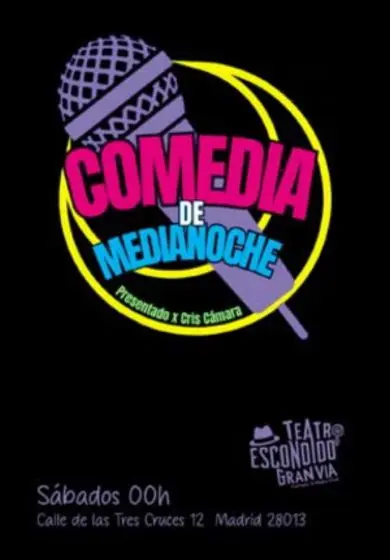 Cartel de Comedia de medianoche