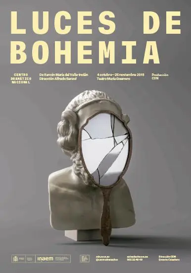 Cartel de Alfredo Sanzol: Luces de bohemia