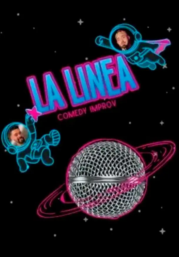 Cartel de La línea comedy improv