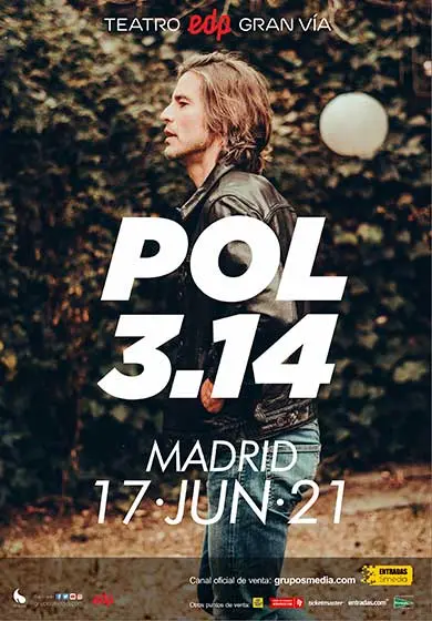 Cartel de POL 3.14 en concierto