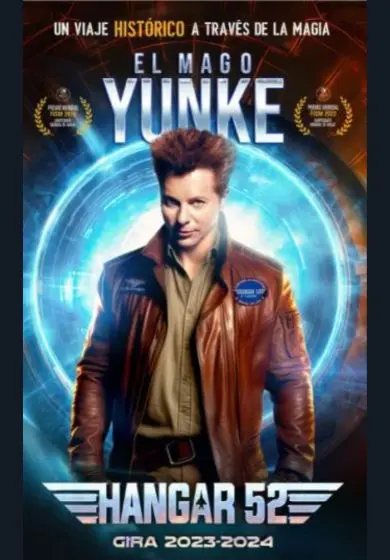 Cartel de El Mago Yunke: Hangar 52