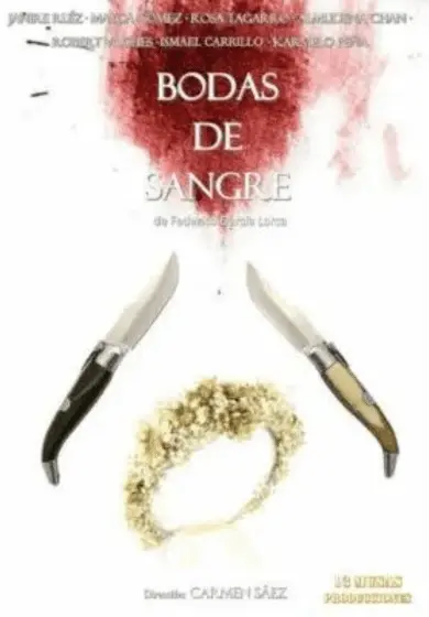 Cartel de Carmen Sáez: Bodas de sangre