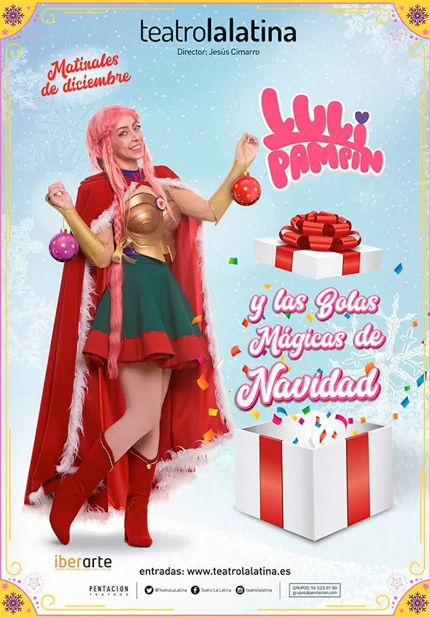 Cartel de Luli Pampín y las bolas mágicas de Navidad