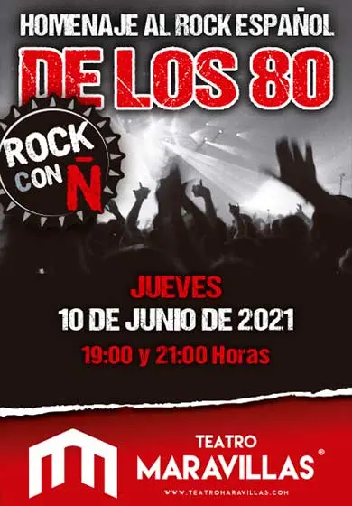 Cartel de Rock con Ñ