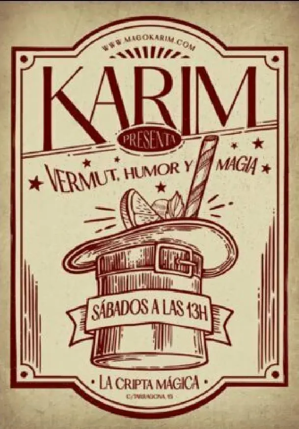 Cartel de Vermut, humor y magia