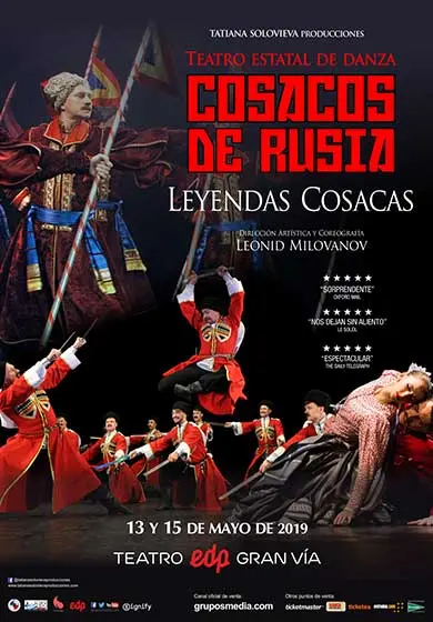 Cartel de Cosacos de Rusia: Leyendas Cosacas