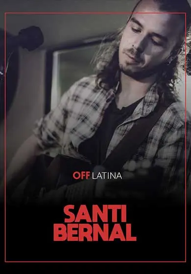 Cartel de Santi Bernal en concierto