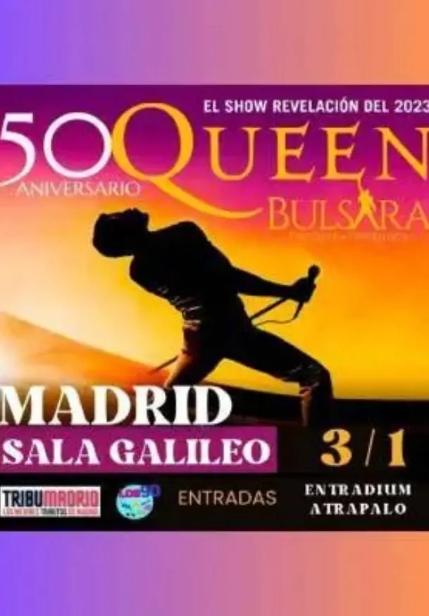 Cartel de Tributo a Queen con Bulsara