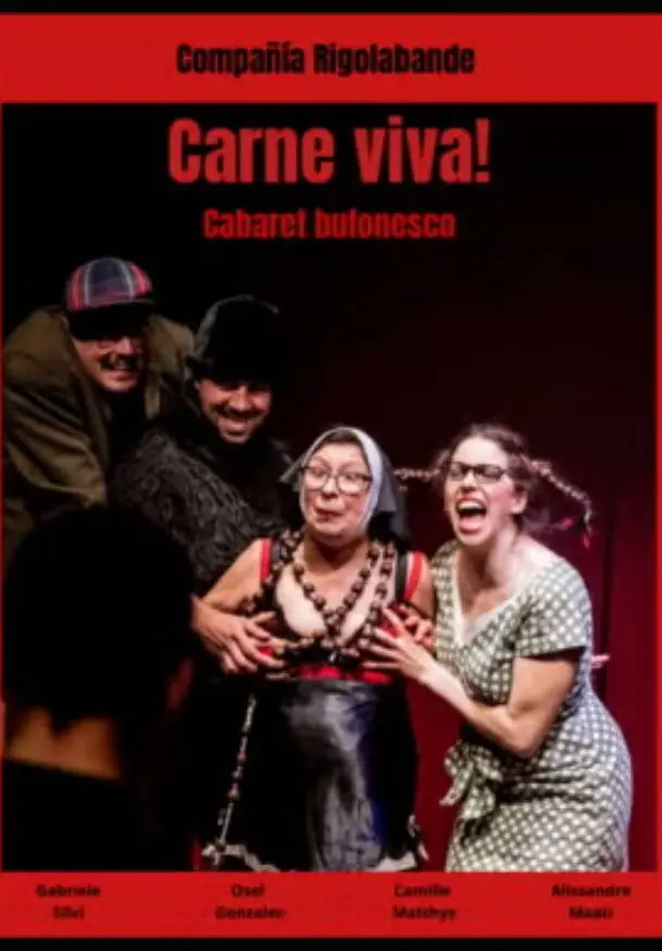 Cartel de CARNE VIVA! Cabaret bufonesco