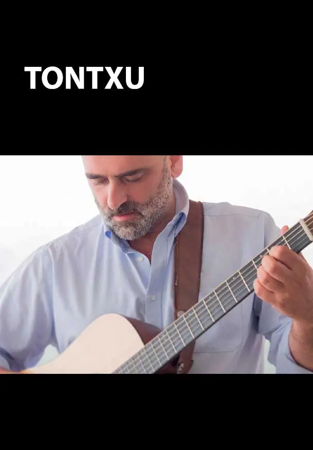 Cartel de Tontxu en concierto acústico