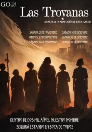 Cartel de Las troyanas - Agoteatro