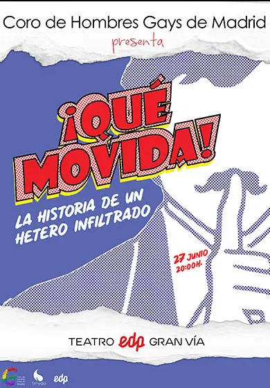 Cartel de Coro de hombres Gays de Madrid: 10º Aniversario