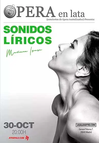 Cartel de Ópera en lata: Sonidos líricos