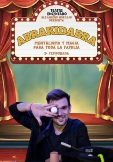 Cartel de Abrakidabra con Alejandro Horcajo