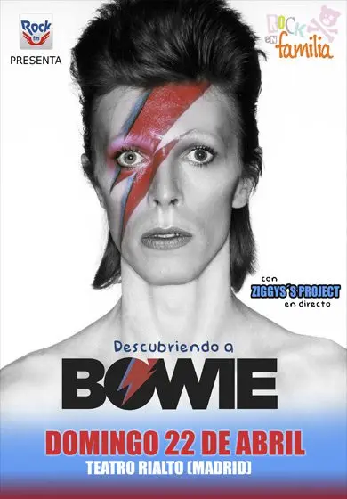Cartel de Rock en familia: David Bowie