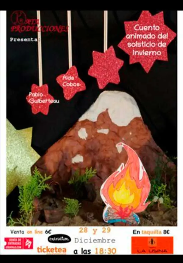 Cartel de Cuento animado del solsticio de invierno