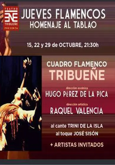 Cartel de Jueves flamencos homenaje al tablao