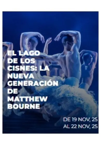 Cartel de La nueva generación de Matthew Bourne: El lago de los cisnes