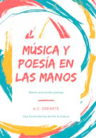 Cartel de Música y poesía en las manos