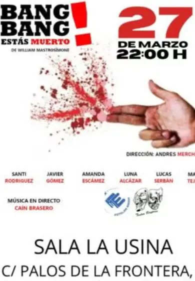 Cartel de Bang, bang, estás muerto
