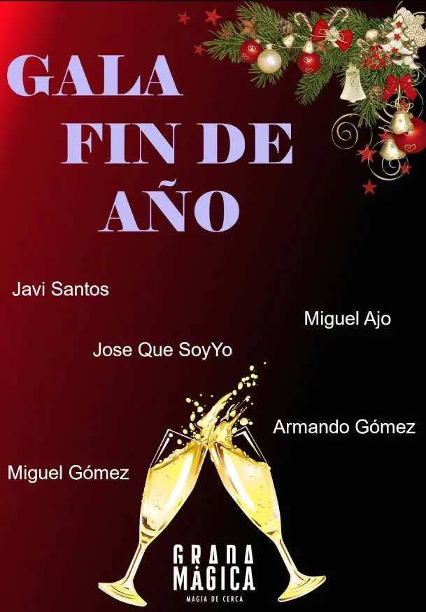 Cartel de Grada mágica. Gala fin de año
