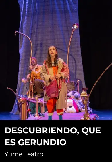 Cartel de Descubriendo, que es gerundio