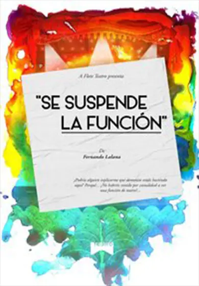 Cartel de Se suspende la función