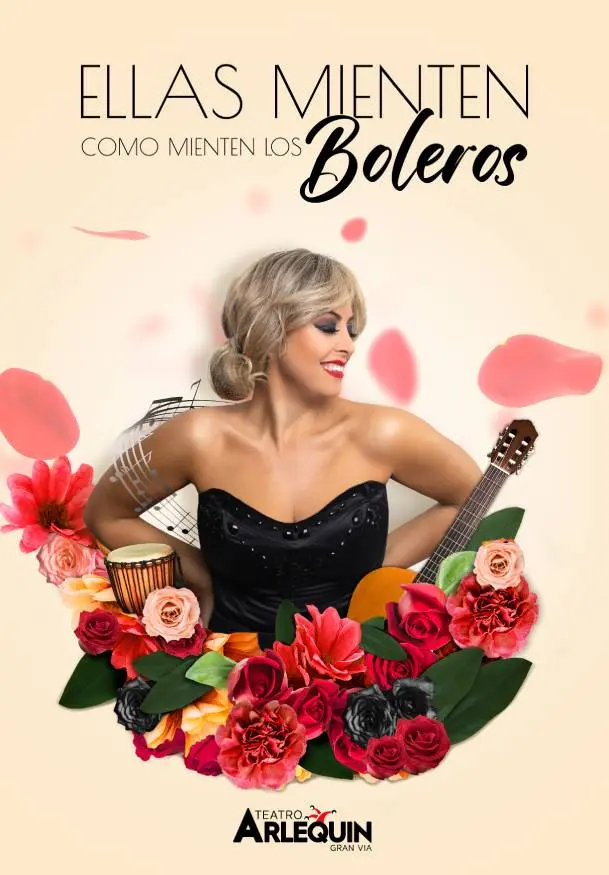 Cartel de Ellas mienten como mienten los boleros