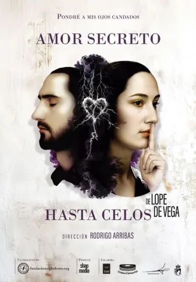 Cartel de Amor secreto hasta celos