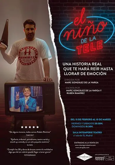 Cartel de El niño de la tele