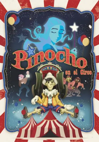 Cartel de Pinocho en el circo - La Bicicleta