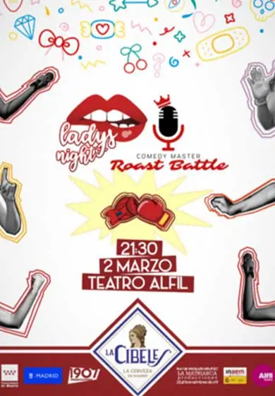 Cartel de Ladys Night Roast Battle (Batalla final)