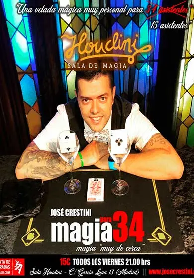 Cartel de José Crestini: Magia para 34