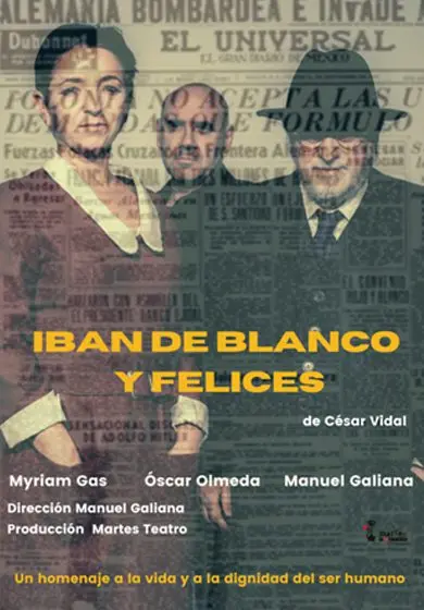 Cartel de Iban de blanco y felices