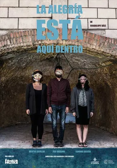 Cartel de La alegría está aquí dentro
