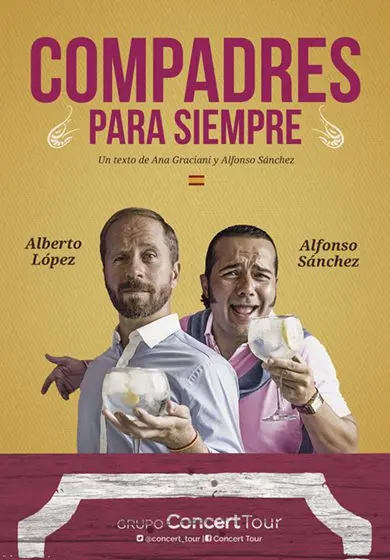 Cartel de Compadres para siempre